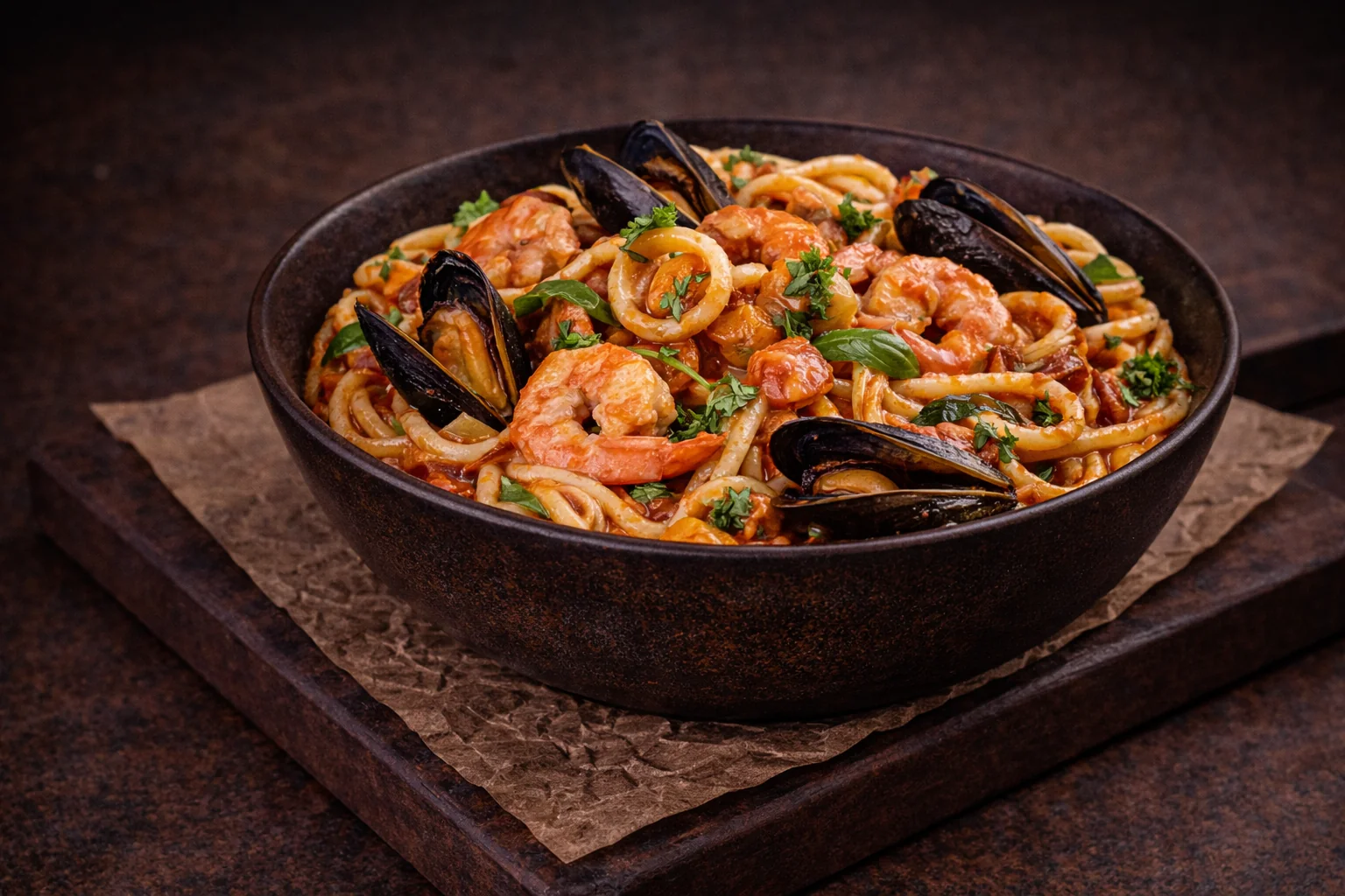 Паста с морепродуктами