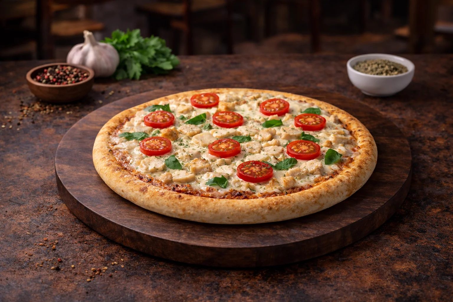 Пицца сливочная курочка 20 см