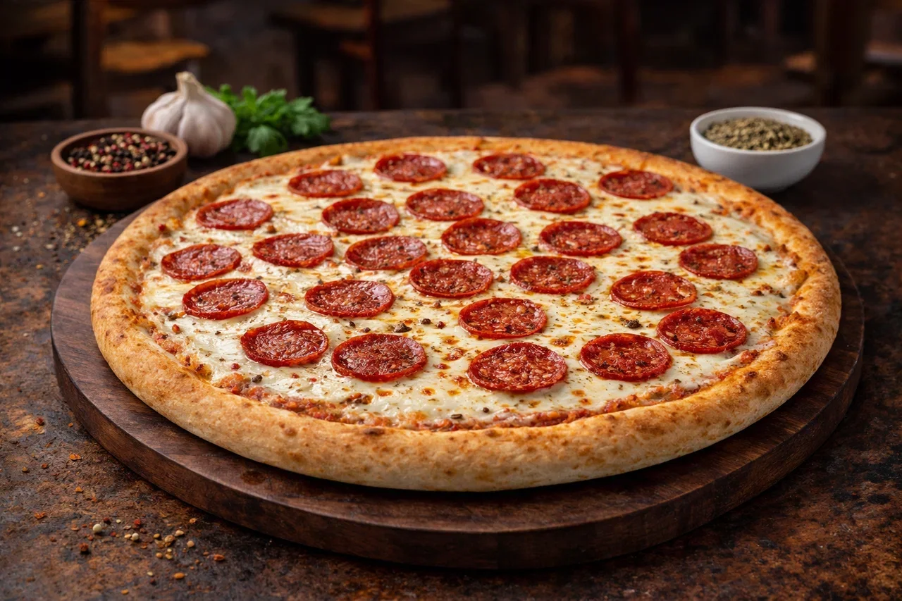 Пицца Сливочная пепперони