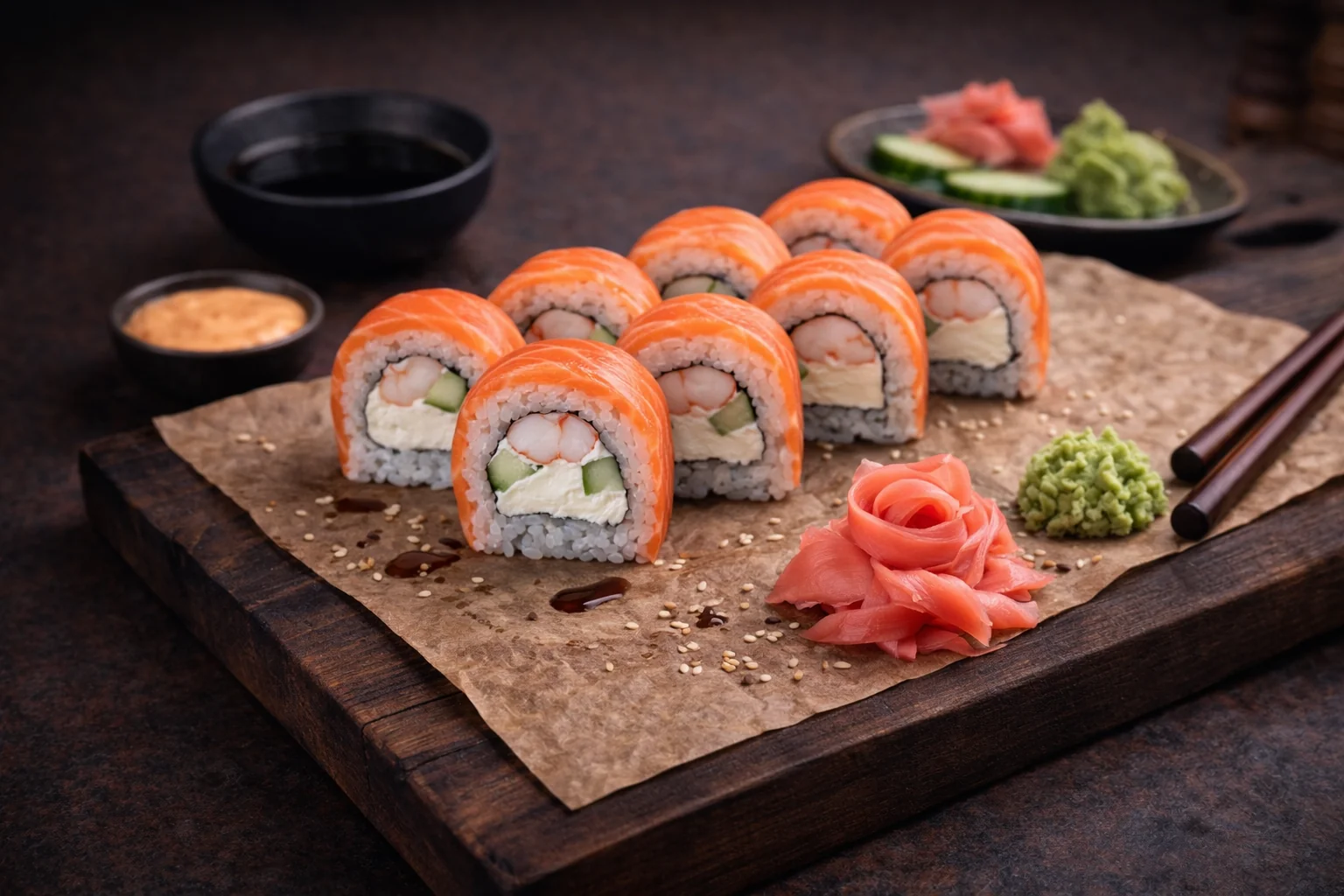 Филадельфия с креветкой