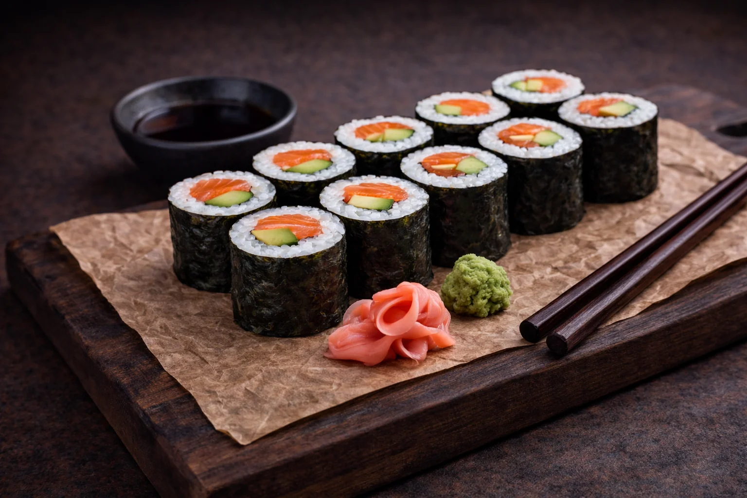 Саке авокадо ролл